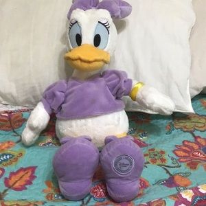 Authentic DAISY DUCK Disney Store 16 in PLUSH EUC